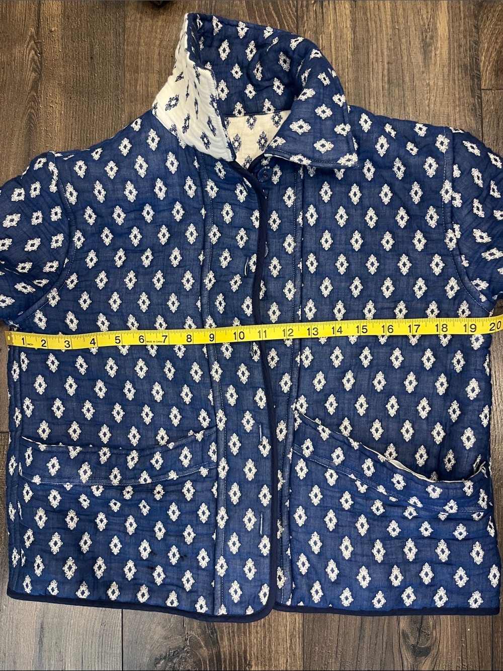 Souleiado- Navy blue & white GISELE "Merveilleuse" jacket - Picture 11 of 11